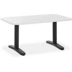 FROMM & STARCK Table De Réunion Conférence Ordinateur Bureau Salle De Classe 150 X 90 Cm - Blanc