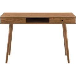 NOVA Bureau Pour Le Tiroir De La Salle De Bureau Et Compartiment En Bois Foncé 74x115x48 Cm -France Bureau Soldes 2022 58597002 3