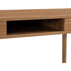 NOVA Bureau Pour Le Tiroir De La Salle De Bureau Et Compartiment En Bois Foncé 74x115x48 Cm -France Bureau Soldes 2022 58597002 5