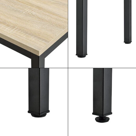 NOVA Classic Desk Chamber Studio Office Office Hauteur De Différentes Couleurs Couleur : Noir / Chêne 6 NOVA Classic Desk Chamber Studio Office Office Hauteur De Différentes Couleurs Couleur : Noir / Chêne – Image 4