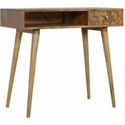 NETFURNITURE Kanno Diamond Sculpd Writing Desk - Marron