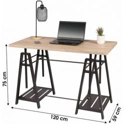 FORNORD Bureau Architecte Trépied Dock - Marron 7 FORNORD Bureau Architecte Trépied Dock - Marron -France Bureau Soldes 2022 58975053 3