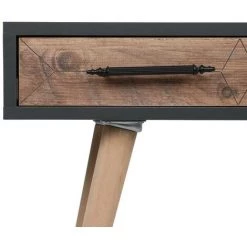 COTECOSY Bureau Vintage Style Scandinave Bazin 2 Tiroirs Gris Et Chêne Clair - Gris Foncé 10 COTECOSY Bureau Vintage Style Scandinave Bazin 2 Tiroirs Gris Et Chêne Clair - Gris Foncé -France Bureau Soldes 2022 59102440 4