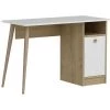 COTECOSY Bureau 1 Porte Elmira 110cm Bois Et Blanc - Blanc -France Bureau Soldes 2022 59102492 1