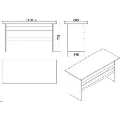 COTECOSY Bureau, Buffet Et Table Basse Busymo Chêne Clair Et Noir - Bois Clair / Noir 11 COTECOSY Bureau, Buffet Et Table Basse Busymo Chêne Clair Et Noir - Bois Clair / Noir -France Bureau Soldes 2022 59103805 5