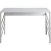 COTECOSY Bureau Brutus 120x75cm Bois Et Métal Blanc - Blanc