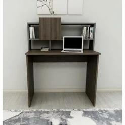 COTECOSY Bureau Avec étagère Mabel 93,6cm Bois Et Anthracite - Bois 10 COTECOSY Bureau Avec étagère Mabel 93,6cm Bois Et Anthracite - Bois -France Bureau Soldes 2022 59106030 4