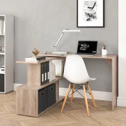 Bureau En Angle „Levia“ Sonoma Avec Station De Recharge USB Vicco -France Bureau Soldes 2022 59119732 4