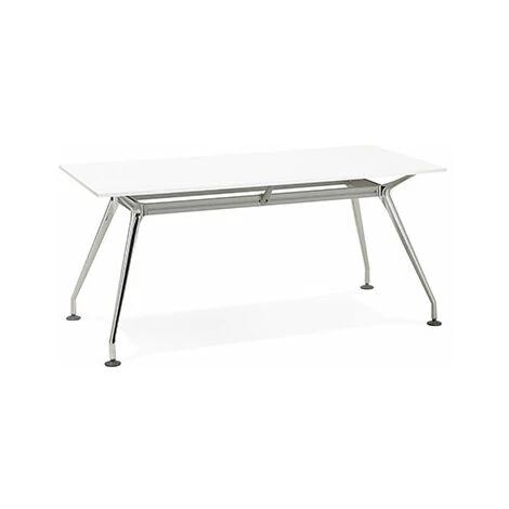M-S Bureau Design 160x80x74 Cm Blanc - RENATO 3 M-S Bureau Design 160x80x74 Cm Blanc - RENATO