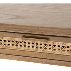 Amadeus - Bureau PALMA 2 Tiroirs En Rotin Et Bois - Multicolore 8 Amadeus - Bureau PALMA 2 Tiroirs En Rotin Et Bois - Multicolore -France Bureau Soldes 2022 59152518 3