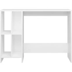 INLIFE Bureau D'ordinateur Portable Blanc 102,5x35x75 Cm Aggloméré - Blanc -France Bureau Soldes 2022 59171718 3
