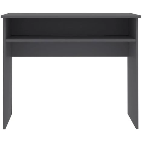 INLIFE Bureau Gris 90x50x74 Cm Aggloméré - Gris 6 INLIFE Bureau Gris 90x50x74 Cm Aggloméré - Gris – Image 4