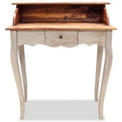 INLIFE Bureau Bois De Récupération Massif 80 X 40 X 92 Cm - Brun -France Bureau Soldes 2022 59172748 2