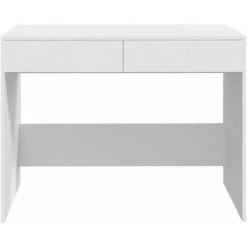 INLIFE Bureau Blanc 101x50x76,5 Cm Aggloméré - Blanc -France Bureau Soldes 2022 59172982 5