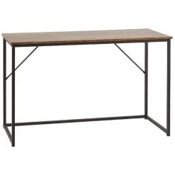 BELIANI Bureau 120 X 55 Cm Bois Foncé - Bois Foncé