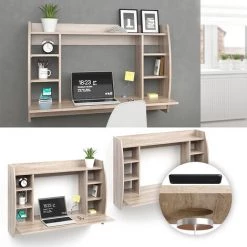 Bureau Mural "Max" Sonoma Avec Station De Recharge QI Vicco -France Bureau Soldes 2022 59234591 2