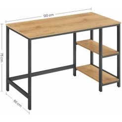 RED DECO Bureau DANNY Chêne Clair Médium MDF H75cm - Chêne Clair -France Bureau Soldes 2022 59252566 5