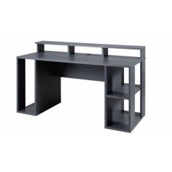 Paris Prix - Bureau Design "gamer" 160cm Anthracite -France Bureau Soldes 2022 59287846 3