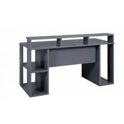 Paris Prix - Bureau Design "gamer" 160cm Anthracite -France Bureau Soldes 2022 59287846 4