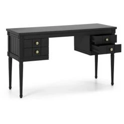 COTECOSY Bureau 4 Tiroirs Rivoli Noir - Noir -France Bureau Soldes 2022 59470211 3