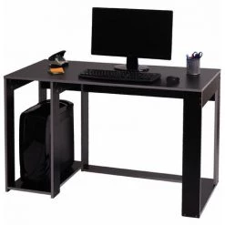 DéCOSHOP26 Bureau Table De Bureau Pour Ordinateur 120x60x76cm En MDF Noir Gris - Noir -France Bureau Soldes 2022 59503042 4