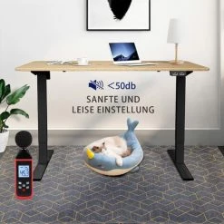 Devoko Cadre Bureau Réglable En Hauteur à Simple Moteurs, Cadre De Table Bureau Assis Debout, Panneau Avec 3 Claviers à Mémoire, Charge Maximale : 100 Kg Noir 9 Devoko Cadre Bureau Réglable En Hauteur à Simple Moteurs, Cadre De Table Bureau Assis Debout, Panneau Avec 3 Claviers à Mémoire, Charge Maximale : 100 Kg Noir -France Bureau Soldes 2022 59657488 3