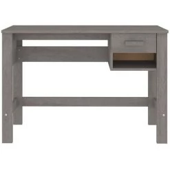 YOUTHUP Bureau Gris Clair 110x40x75 Cm Bois Massif De Pin - Gris 11 YOUTHUP Bureau Gris Clair 110x40x75 Cm Bois Massif De Pin - Gris -France Bureau Soldes 2022 59761723 5