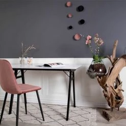 ALTOBUY GRAM - Bureau Blanc Et Piétement Hévéa Massif Noir - Blanc 11 ALTOBUY GRAM - Bureau Blanc Et Piétement Hévéa Massif Noir - Blanc -France Bureau Soldes 2022 59824048 5