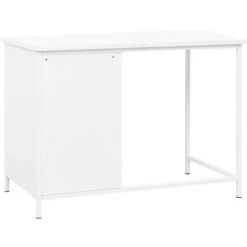 INLIFE Bureau Industriel Avec Tiroirs Blanc 105x52x75 Cm Acier -France Bureau Soldes 2022 59848620 5