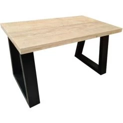 FALSE Wood4you Bureau Vancouver échafaudage Bois 130Lx55Px75H Noir -France Bureau Soldes 2022 59962360 3