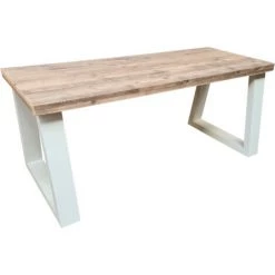 FALSE Wood4you Bureau Vancouver échafaudage Bois 170Lx74Px75H Blanc