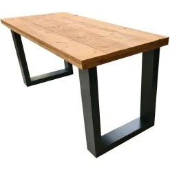 Wood4you Bureau New England Bois Torréfié 140Lx74Px75H Anthracite -France Bureau Soldes 2022 59962421 3