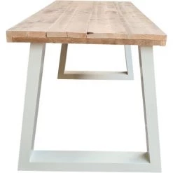 Wood4you Bureau Vancouver échafaudage Bois 150Lx74Px75H Blanc 11 Wood4you Bureau Vancouver échafaudage Bois 150Lx74Px75H Blanc -France Bureau Soldes 2022 59962556 5