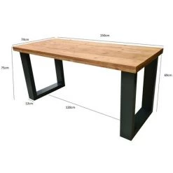 FALSE Wood4you Bureau New England Bois Torréfié 160Lx74Px75H Anthracite -France Bureau Soldes 2022 59962605 2