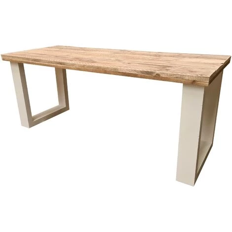 FALSE Wood4you Bureau New England échafaudage Bois 170Lx74Px75H Blanc 3 FALSE Wood4you Bureau New England échafaudage Bois 170Lx74Px75H Blanc