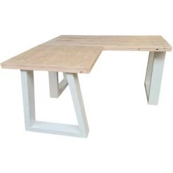 Wood4you Bureau D'angle Vancouver Spruce 200/120Lx74Px75H Blanc -France Bureau Soldes 2022 59962806 4