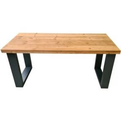 FALSE Wood4you Bureau New England Bois Torréfié 170Lx74Px75H Anthracite -France Bureau Soldes 2022 59962931 5