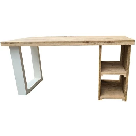 Wood4you Bureau San Diego - Bois D'échafaudage 150Lx74Px75H Cm Blanc 7 Wood4you Bureau San Diego - Bois D'échafaudage 150Lx74Px75H Cm Blanc – Image 5