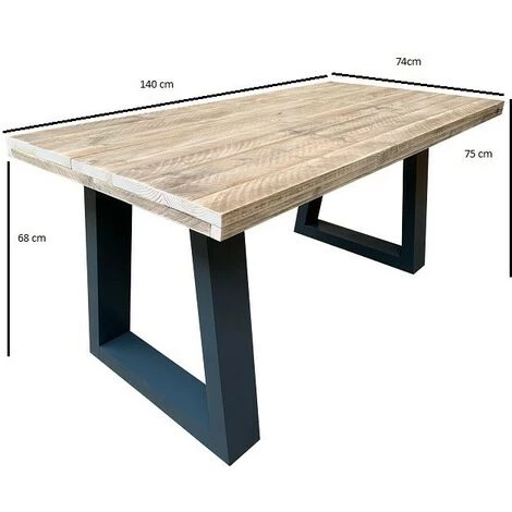 Wood4you Bureau Vancouver échafaudage Bois 140Lx74Px75H Anthracite 6 Wood4you Bureau Vancouver échafaudage Bois 140Lx74Px75H Anthracite – Image 4