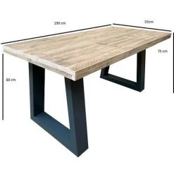 Wood4you Bureau Vancouver échafaudage Bois 190Lx55Px75H Anthracite 8 Wood4you Bureau Vancouver échafaudage Bois 190Lx55Px75H Anthracite -France Bureau Soldes 2022 59963029 2