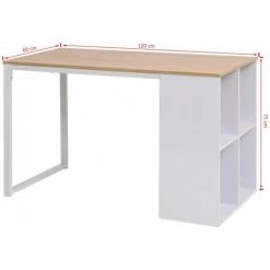 NOVA Bureau De Bureau Moderne Avec étagères Latérales 120x60x75cm Différentes Couleurs Couleur : Chêne Et Blanc 9 NOVA Bureau De Bureau Moderne Avec étagères Latérales 120x60x75cm Différentes Couleurs Couleur : Chêne Et Blanc -France Bureau Soldes 2022 59981130 3