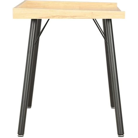 NOVA Bureau De Bureau 90x50x79 Cm Avec Bord Surélevé à L'arrière Et Côte Différentes Couleurs Couleur : Chêne Et Noir 5 NOVA Bureau De Bureau 90x50x79 Cm Avec Bord Surélevé à L'arrière Et Côte Différentes Couleurs Couleur : Chêne Et Noir – Image 3