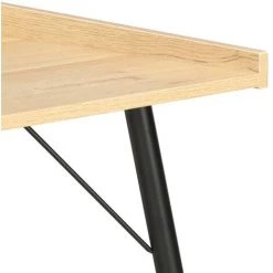 NOVA Bureau De Bureau 90x50x79 Cm Avec Bord Surélevé à L'arrière Et Côte Différentes Couleurs Couleur : Chêne Et Noir 11 NOVA Bureau De Bureau 90x50x79 Cm Avec Bord Surélevé à L'arrière Et Côte Différentes Couleurs Couleur : Chêne Et Noir -France Bureau Soldes 2022 59981937 5
