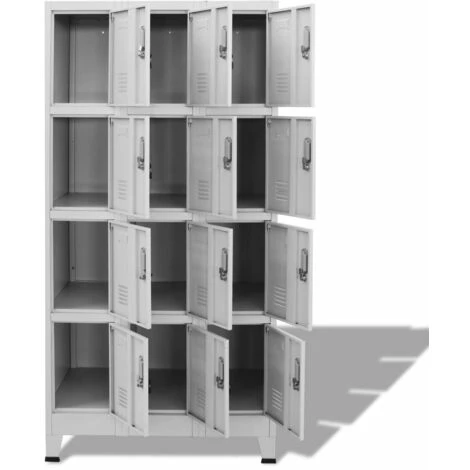 NOVA Casier De Bureau Avec 12 Compartiments De Style Industriel En Acier Avec Des Clés Grises 6 NOVA Casier De Bureau Avec 12 Compartiments De Style Industriel En Acier Avec Des Clés Grises – Image 4