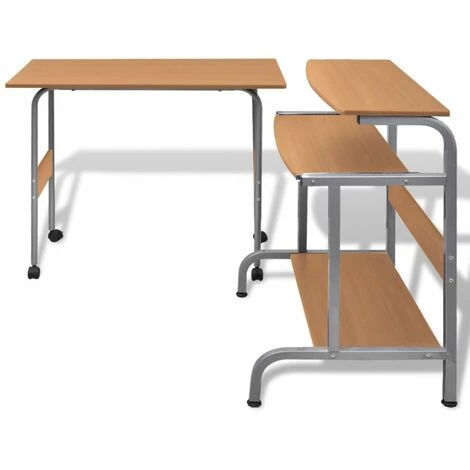 NOVA 2ème Table De Bureau PCSE Avec Conception De Conception Pondérée En étagère Amovible Diverses Couleurs Couleur : Marron 6 NOVA 2ème Table De Bureau PCSE Avec Conception De Conception Pondérée En étagère Amovible Diverses Couleurs Couleur : Marron – Image 4