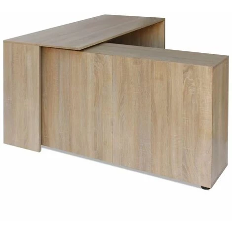 NOVA Bureau De Bureau Angulaire Avec 4 étagères 130x60x75 Cm En Bois Différentes Couleurs Couleur : Chêne 6 NOVA Bureau De Bureau Angulaire Avec 4 étagères 130x60x75 Cm En Bois Différentes Couleurs Couleur : Chêne – Image 4