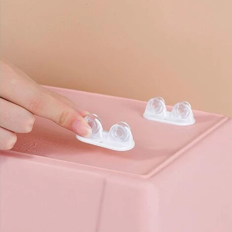 DENUOTOP Bureau 16 Pièces Roues De Rouleau De Poubelle Meubles Unidirectionnelle Poulie De Boîte De Rangement Résistant à L'usure Sans Bruit, Pour Pots De Fleurs, Petits Appareils De Chauffage Etc—Noir + Blanc 6 DENUOTOP Bureau 16 Pièces Roues De Rouleau De Poubelle Meubles Unidirectionnelle Poulie De Boîte De Rangement Résistant à L'usure Sans Bruit, Pour Pots De Fleurs, Petits Appareils De Chauffage Etc—Noir + Blanc – Image 4