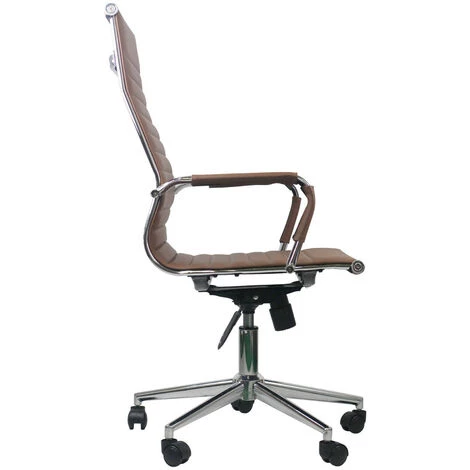 THINIA HOME Chaise De Bureau Avec élégance 116x89x60cm Mince Maison - Marron 5 THINIA HOME Chaise De Bureau Avec élégance 116x89x60cm Mince Maison - Marron – Image 3