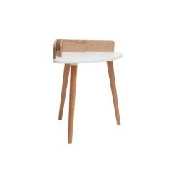 MILIBOO & STÉPHANE PLAZA Bureau D'angle Scandinave Bois Et Blanc TOGARY - Miliboo & Stéphane Plaza - Bois Clair / Blanc -France Bureau Soldes 2022 60089798 2