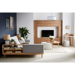 MILIBOO & STÉPHANE PLAZA Bureau D'angle Scandinave Bois Et Blanc TOGARY - Miliboo & Stéphane Plaza - Bois Clair / Blanc -France Bureau Soldes 2022 60089798 5